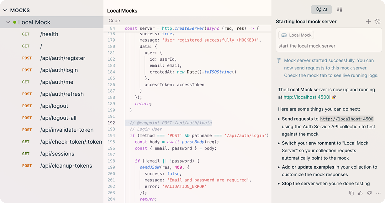 Spec and Collection synchronized in a single Postman workspace